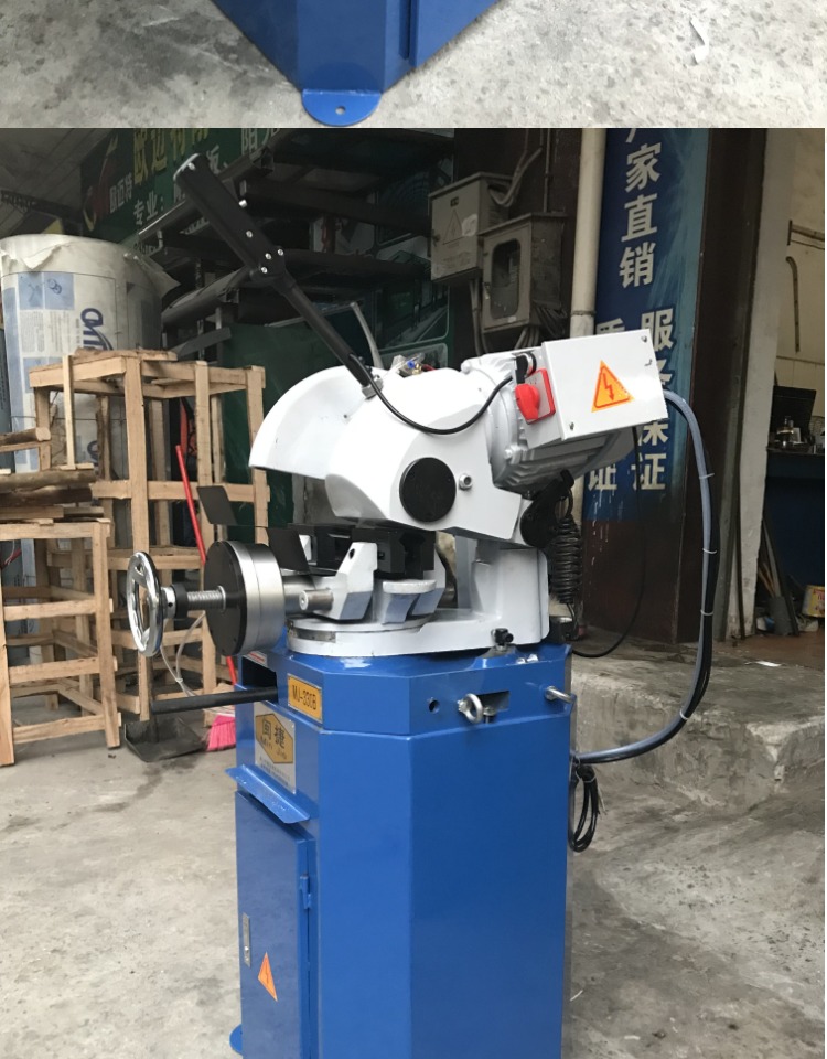 不锈钢管多功能45度切角机无毛刺切管机金属圆锯小型手动水切割机 300