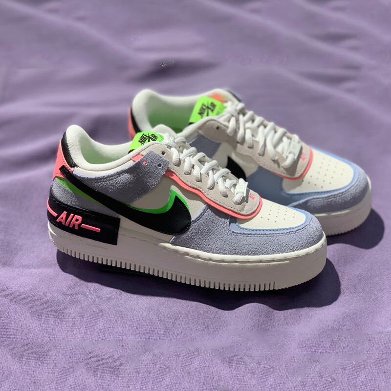 纯原高品质air for1 af1 shadow马卡龙双钩空军一号休闲鞋男女cu8591
