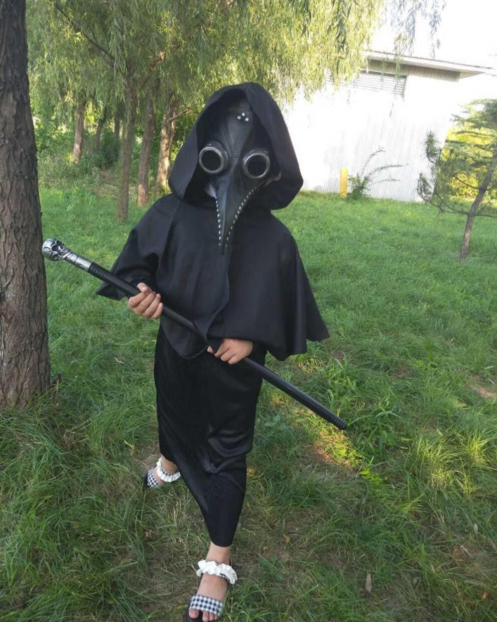 乌鸦头套乌鸦面具scp049面具头套scp049cos套装衣服096真人衣服玩具