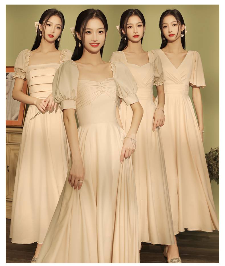 毕业晚会礼服 毕业典礼礼服毕业照衣服大学生高中毕业季礼裙子合影