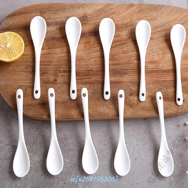勺子调味匙子 厨房咖啡勺调料勺调味勺搅拌勺小勺子陶瓷杯罐盐辣椒厨