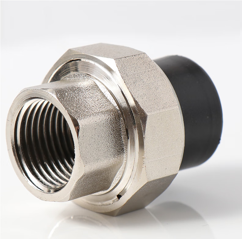 pe水管接头 pe内丝外牙不锈钢活接4分6分1寸双头热熔活接头20 25 32