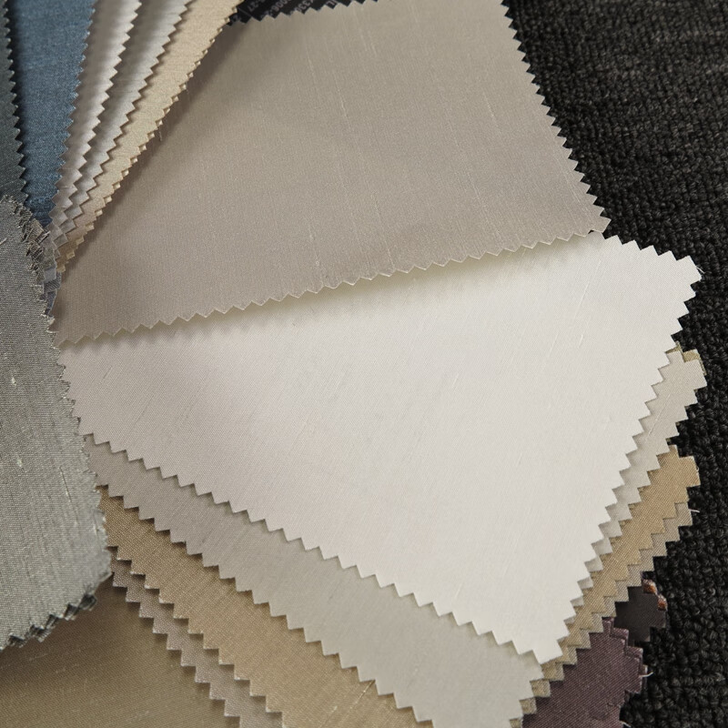 lucky新中式素色竹节真丝绡无缝墙布窄幅硬包双宫丝竖纹2米8壁布 10