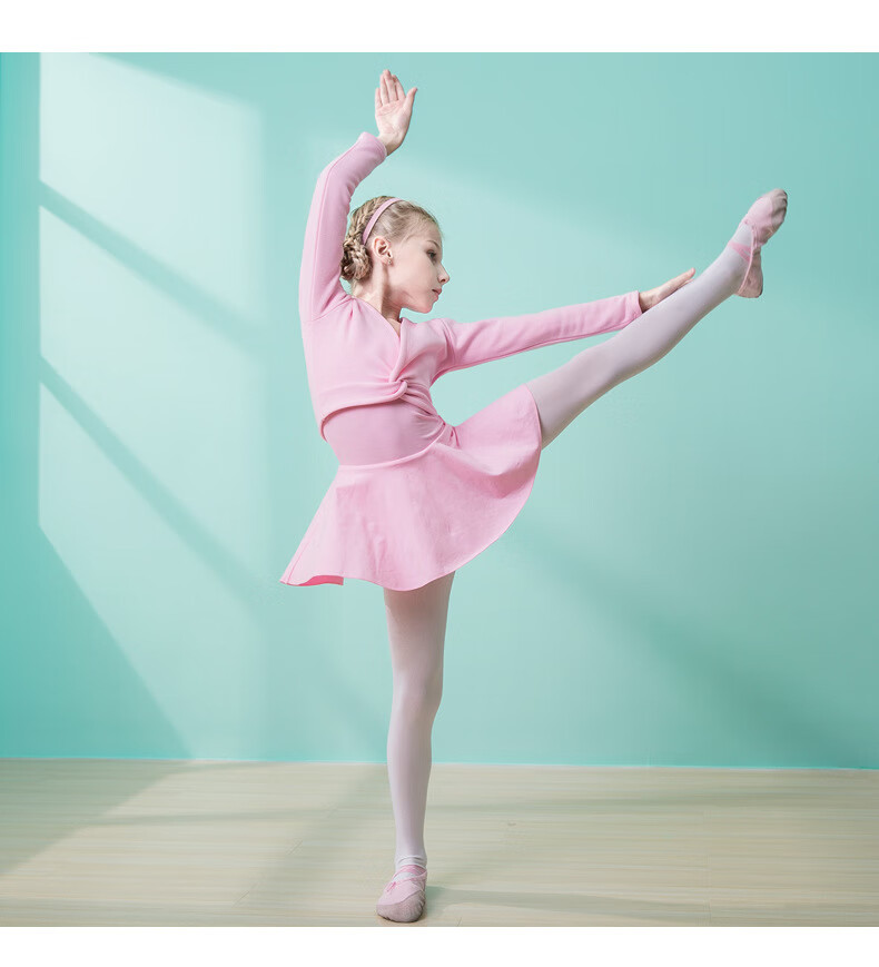 伊怡幼儿童舞蹈服装练功服外套加绒加厚秋冬季女长袖披肩坎肩保暖开衫