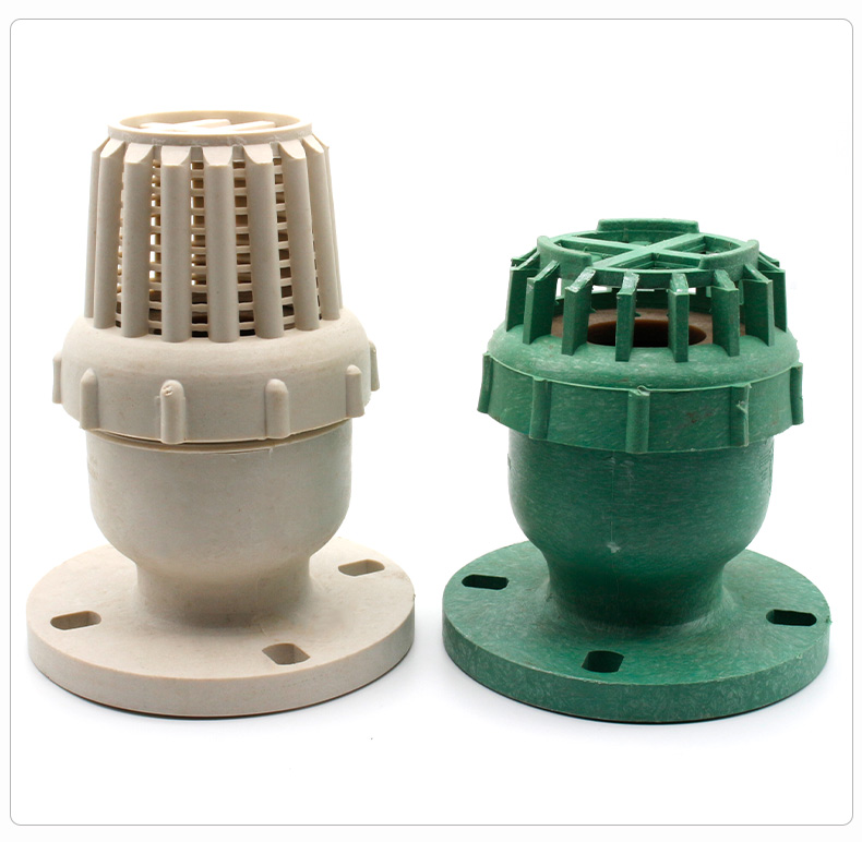 ppr/pp底阀白色腐耐酸碱法兰丝接式塑料绿色滤网抽水泵止逆阀 pp dn25