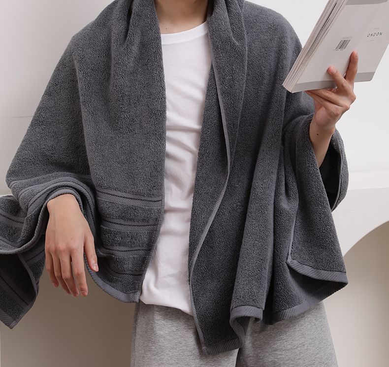 无印良品男士浴巾家用专用超大男款纯棉吸水洗澡全棉潮流裹巾2021新款