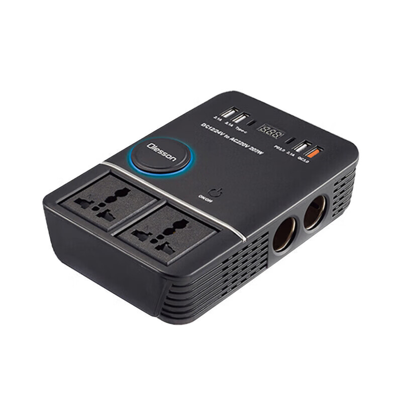 车载逆变充电器汽车通用升压器12v24v转220v充电电源 by-1147车侦探