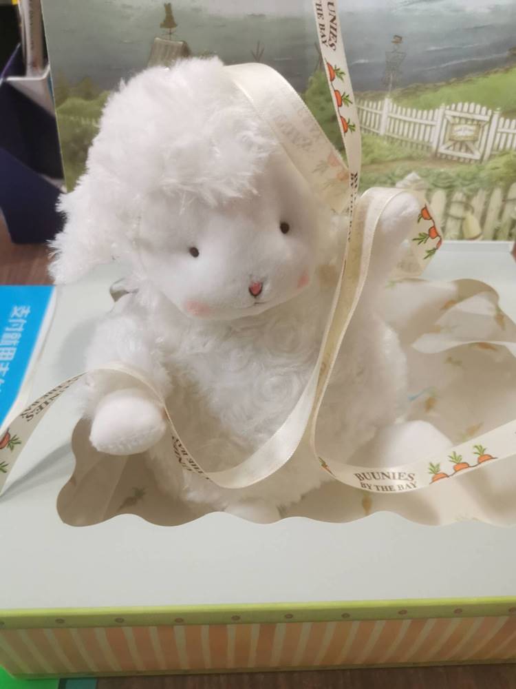 礼盒bunnies海湾兔同款超萌抖音小羊公仔网红小白羊毛绒玩具绵羊安抚