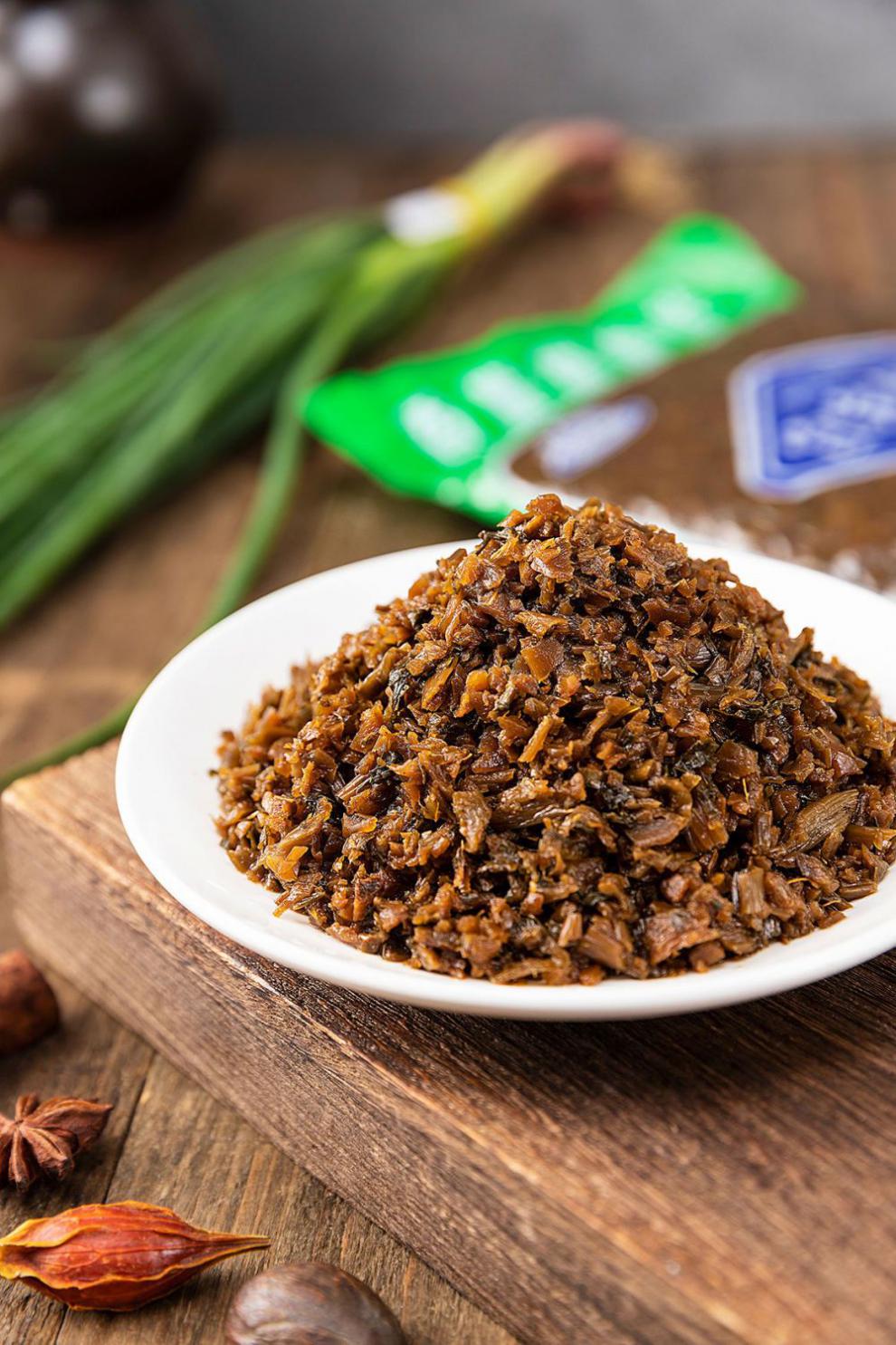 四川重庆特产1000g14袋烧白包子肉末咸菜燃面小面搭档 好芽菜 【凌香