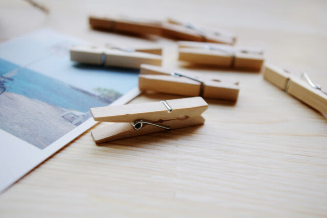 挂照片的绳子和夹子 可爱超小木夹子 迷你超q萌卡通原木夹便签夹照片