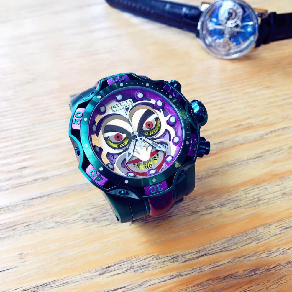 因维克塔小丑联名手表因维克塔invictajokerdc漫威联名小丑防水男士