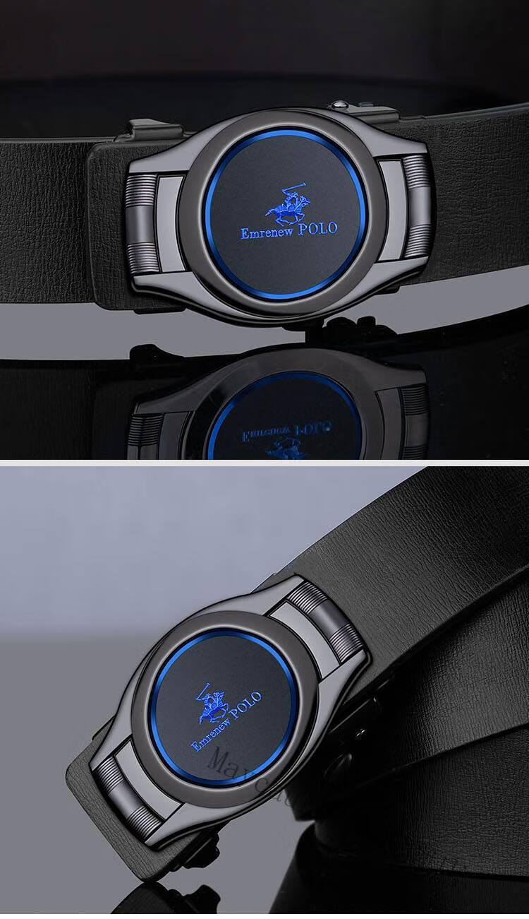 【抖音同款】安普里保罗皮带先生皮具店自动扣腰带男士商务休闲裤带潮