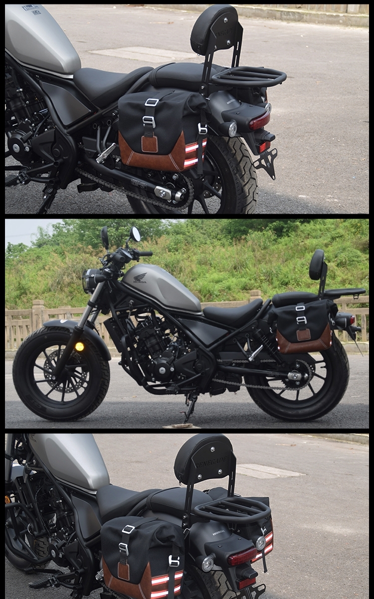 本田叛逆者cm300边箱改装rebelcm500边包改装快拆边包防水cm300500