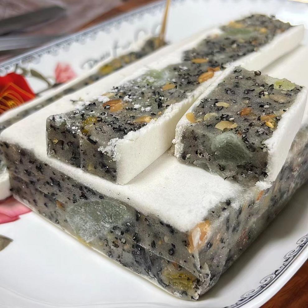 潭下白切饼干手工梅州客家特产月饼 锡坪飞翠白切糕2斤/包*2包【图片