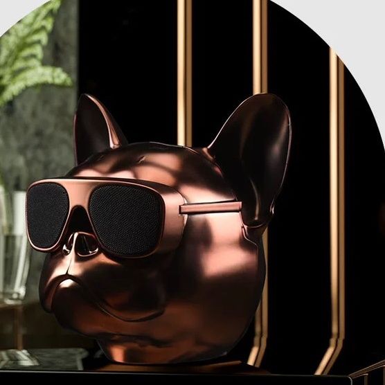 索尼通用法斗牛犬无线蓝牙狗头音箱重低音男款礼物男士个性炫酷礼品