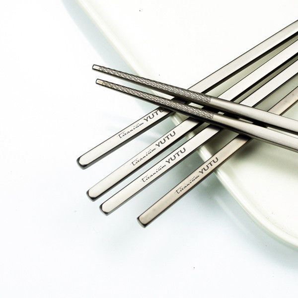 纯钛筷子钛合金筷子防霉纯钛筷子家用筷子套装加长筷子钛勺子钛叉子