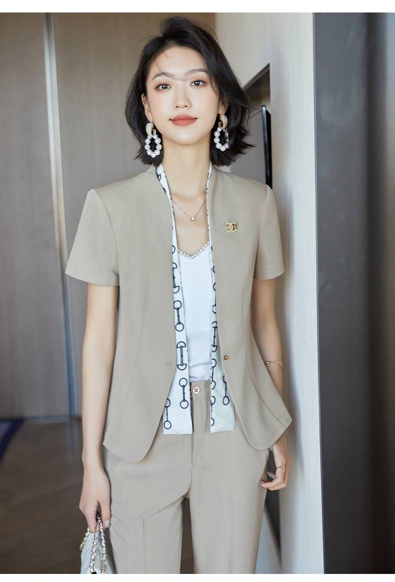 俞兆林旗舰店西装套装女夏季薄款职业气质酒店前台夏天正装工作服夏款
