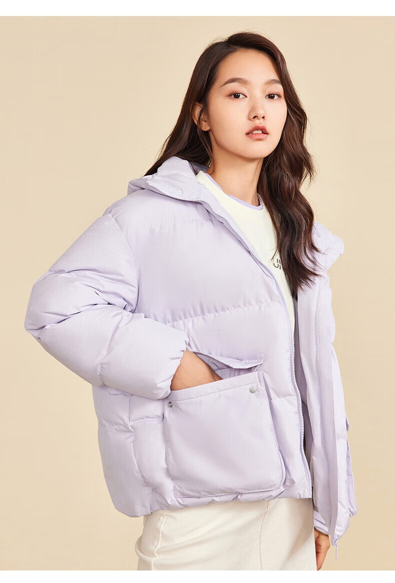安踏(anta)热雪羽绒服丨女款加厚秋冬季新款保暖纯色羽绒服简约潮流