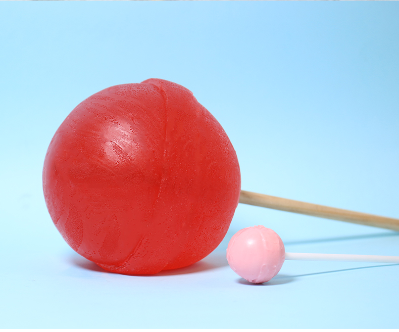 网红零食超大球形橡皮糖水果qq巨型软糖整蛊搞怪800g创意儿童礼物缤纷