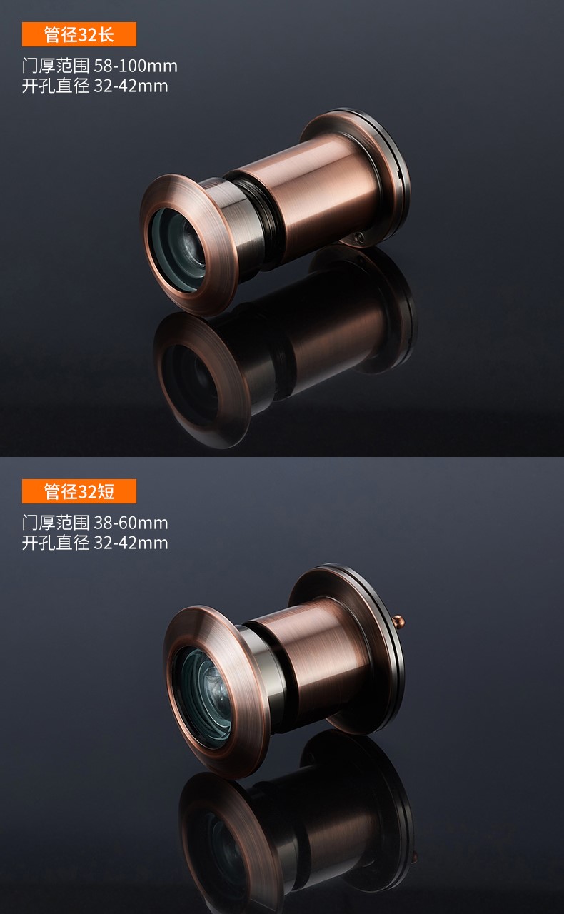 (m15i) 猫眼反窥镜 猫眼放大镜观察镜防盗门反窥镜内窥镜反猫眼镜门