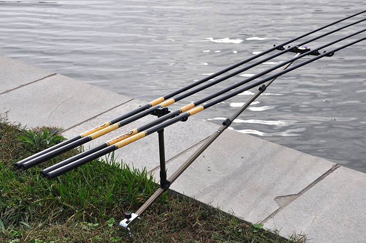 双炮台钓鱼支架多功能鱼竿支架台钓架杆竿架地插渔具用品 炮台 1.7m