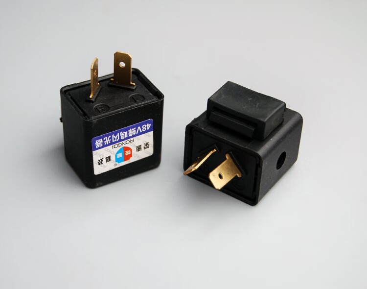 适用于电动车闪光器 三轮车蜂鸣闪光器蜂鸣 铜芯48v12v60v转向灯闪光
