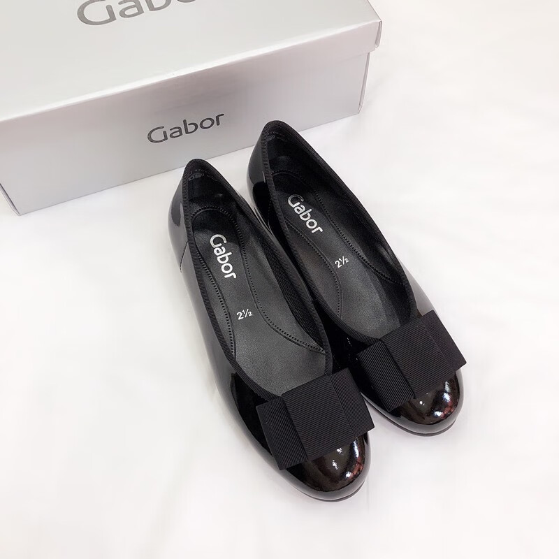 gaborgabor德国嘉宝05100通勤小红鞋四季款jk制服鞋平底女单鞋官方