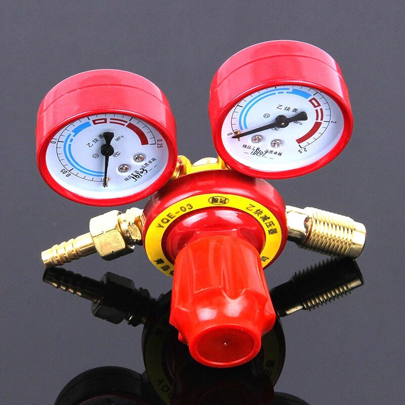 新款乙炔减压器yqe03乙炔表乙炔减压阀氧气乙块减压震气瓶压乙炔表