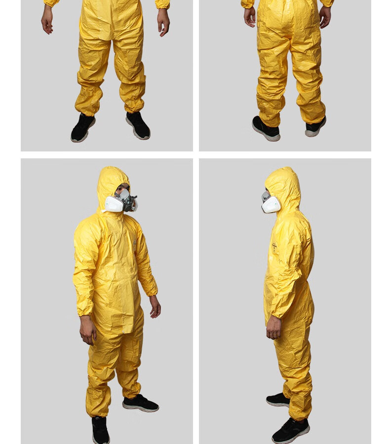 杜邦tychemc级2000化学连体帽防酸碱耐腐蚀粉尘喷溅6000f级防护服杜邦