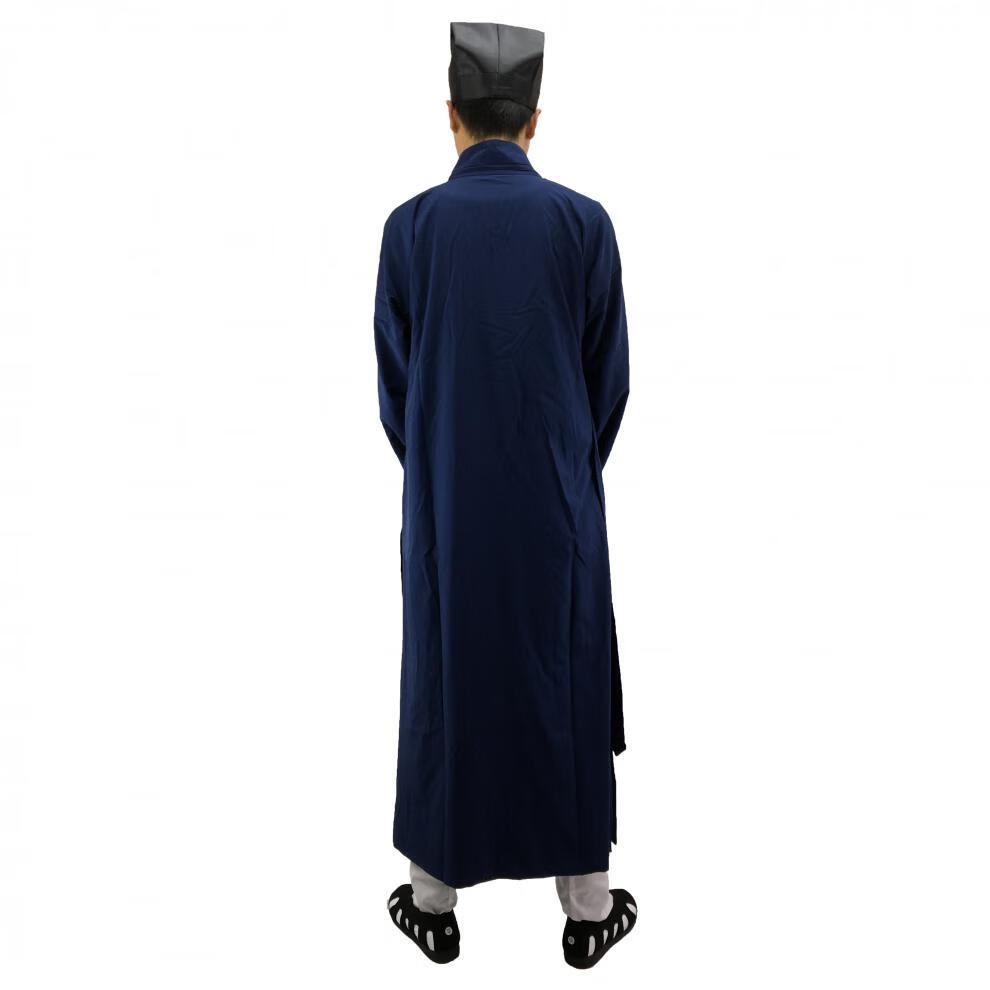 加梵森道士服装道教法衣道教长袍道衣斜领道袍三清领春秋道士服装经衣