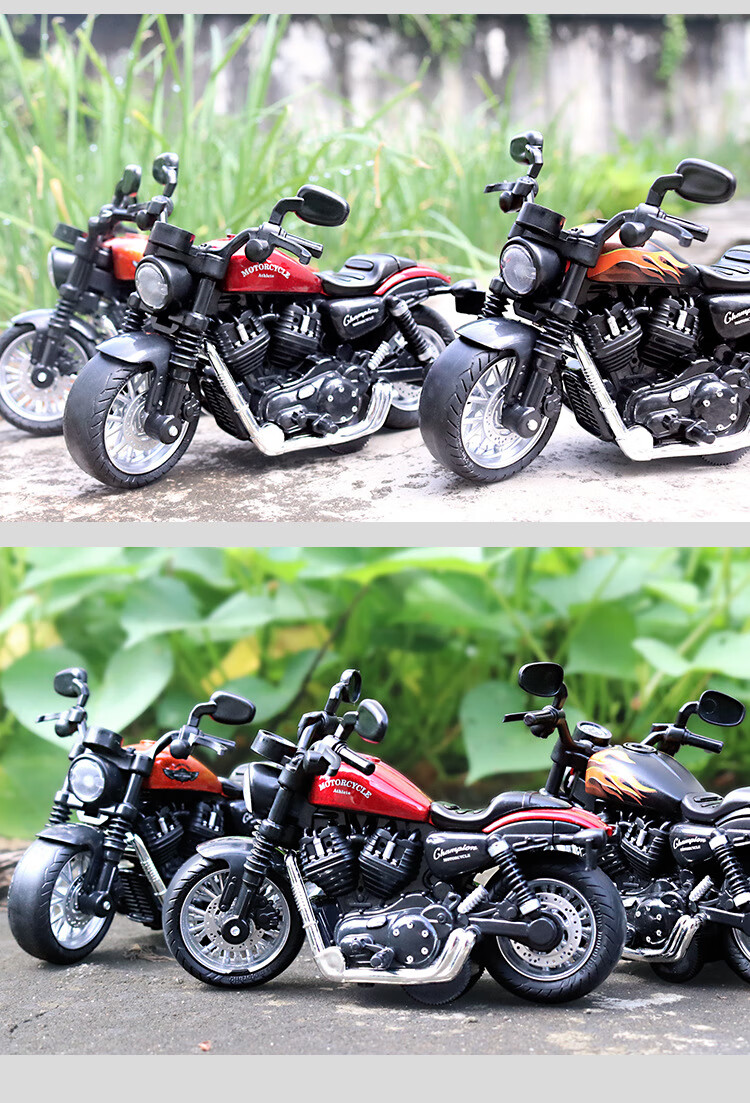 迪士尼(disney) 合金玩具车模 回力车声光摩托车模型摆件玩具 蓝色