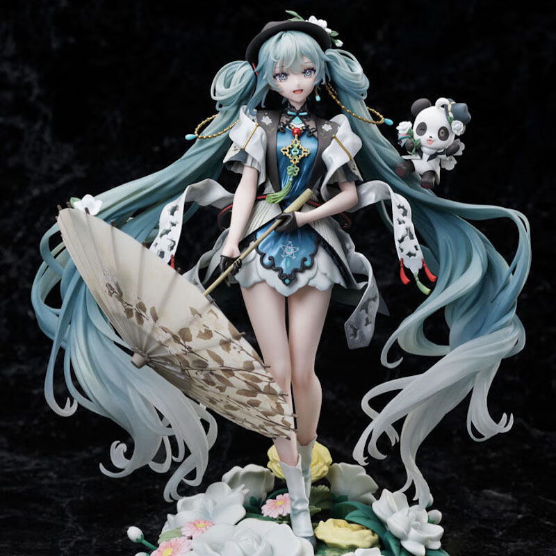 周年插画大赛桌面摆件生日礼物玩偶雕像潮 初音未来摆件尺寸20cm以上
