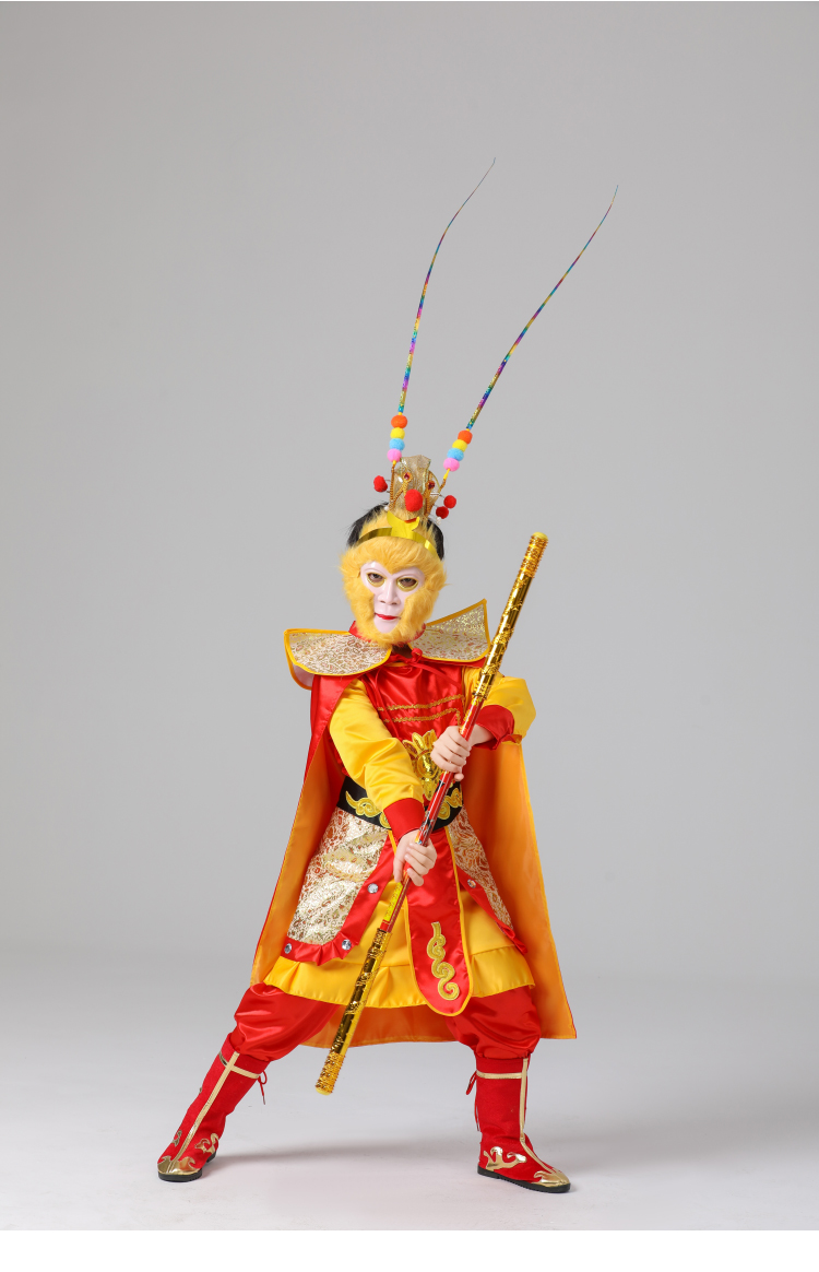 孙悟空的衣服儿童齐天大圣套装美猴王服装孙行者猴子西游记演出服