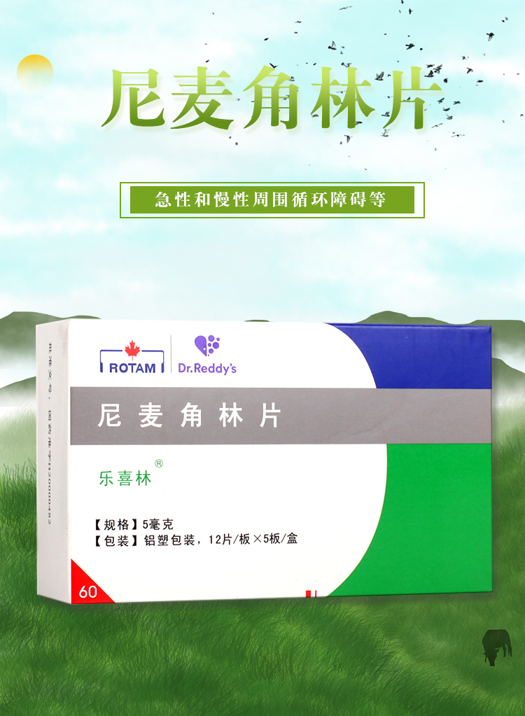 乐喜林 尼麦角林片 10mg*24片/盒 改善脑动脉硬化及脑中风后遗症引起