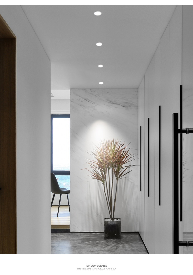 雷士照明官方旗舰同款筒灯嵌入式无主灯客厅照明led射灯走廊过道灯