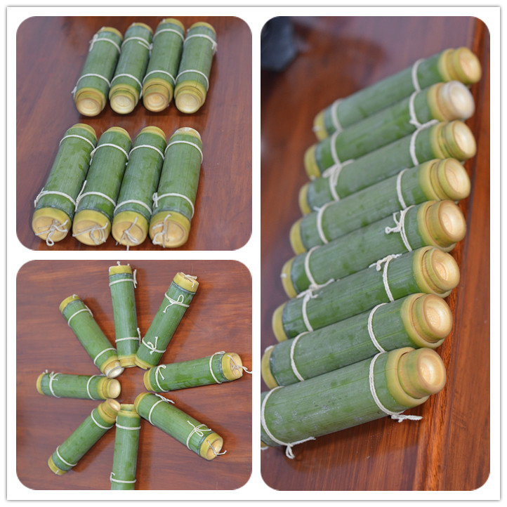 竹塞款竹筒粽子商用家用饭竹筒新鲜现做粽子用竹塞子竹桶wf6 竹塞款