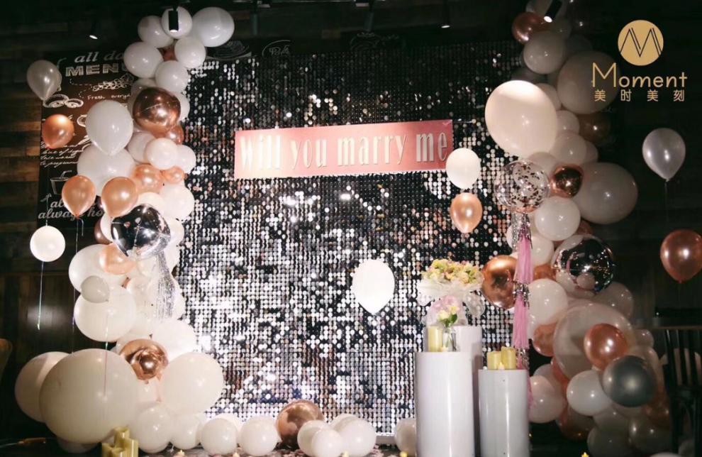 亮片背景布高端镭射黑色亮片背景闪光发光发亮生日装饰网红拍摄背景布