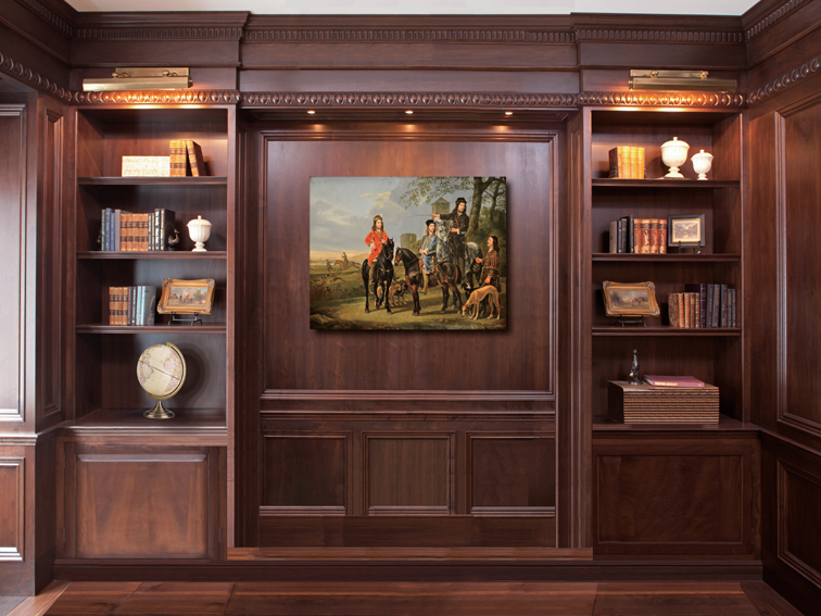 书架背景布直播背景布3d立体书架摆件室内网红主播复古大气书房直播