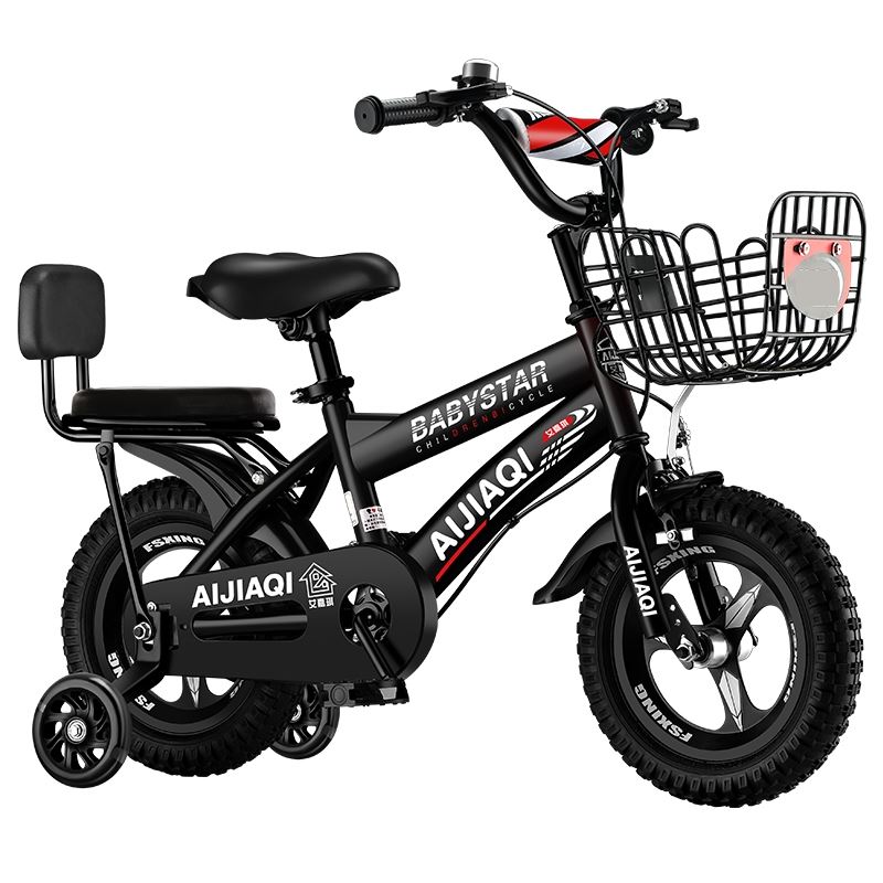 适用儿童自行车4-6岁超轻双人辅助轮可拆卸中童轻便四轮车脚踏车 d款