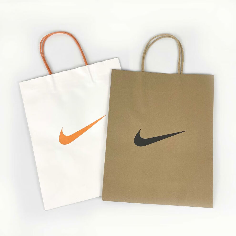 手提袋纸质牛皮纸袋手提袋牛皮纸手提袋 nike 360 牛皮纸袋子潮牌