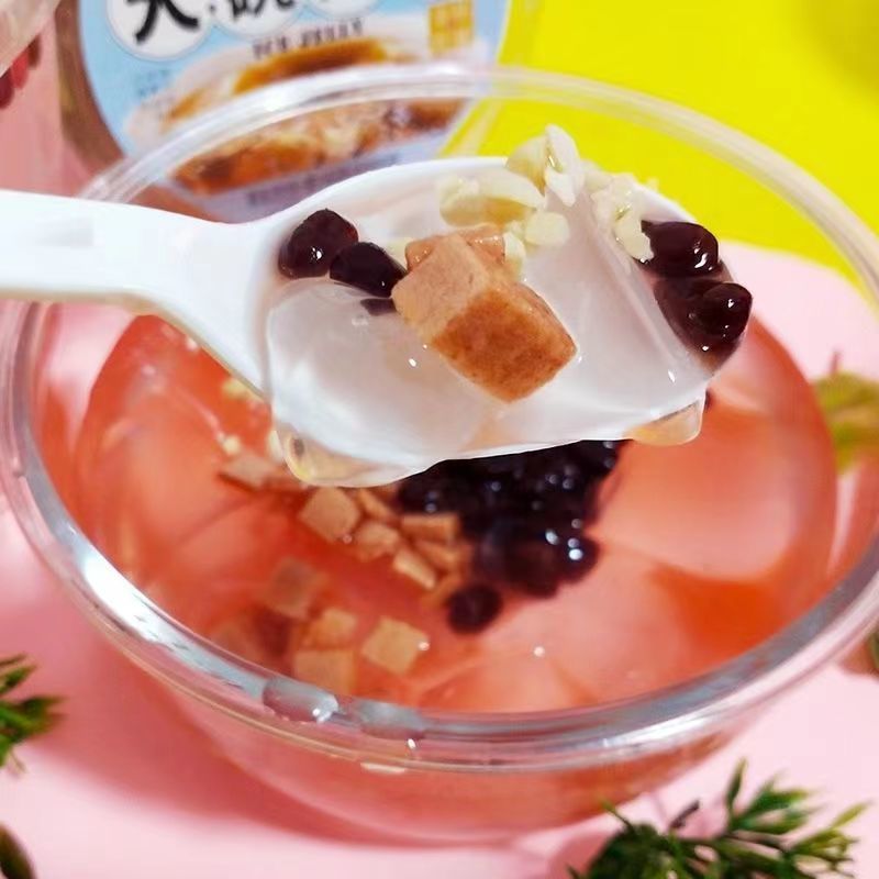 吉大碗冰粉防暑降温凉粉即食果冻布丁夏天饮品冰爽零食品 金桔柠檬味