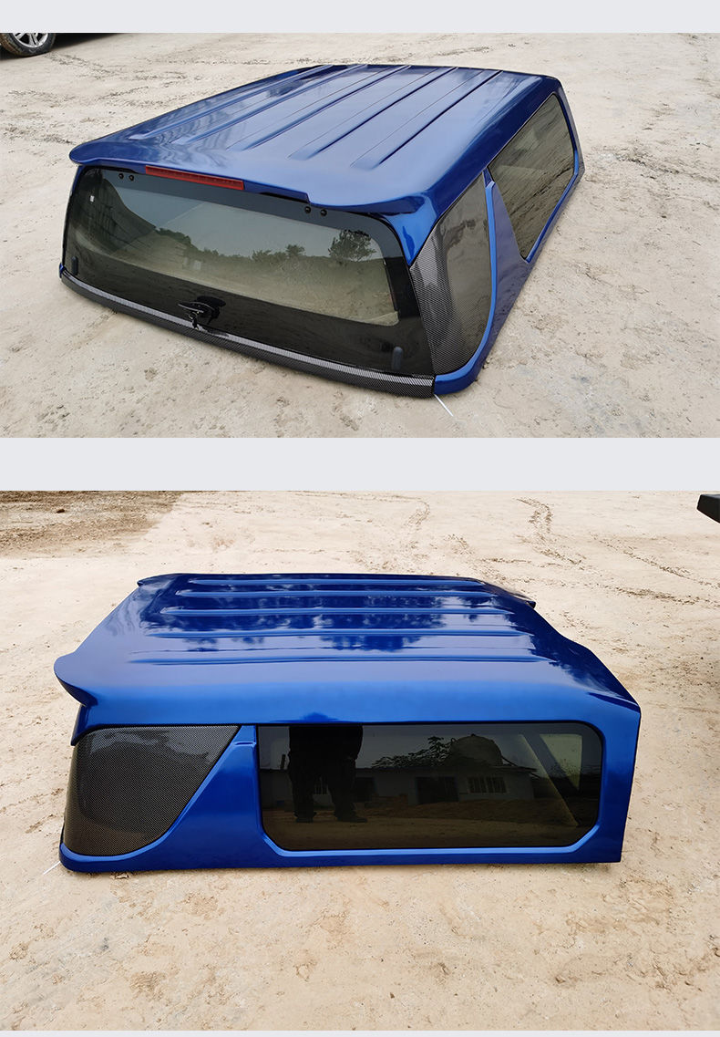适用于长城炮越野版后箱盖货箱盖皮卡车改装定制皮卡车平顶盖配件 蓝