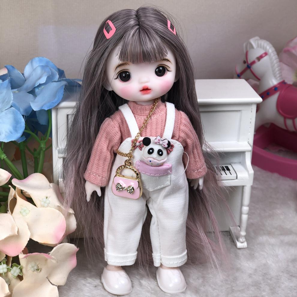 分关节3d真眼女孩玩具礼物洋娃娃 小小绿 图片整娃(高度17厘米)【图片