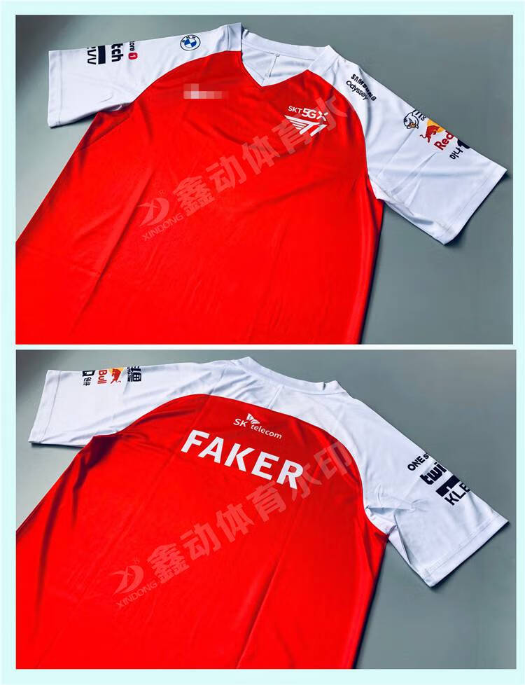 英雄联盟s12 skt队服2022 t1队服 lck赛区 s12全球总决赛faker同款