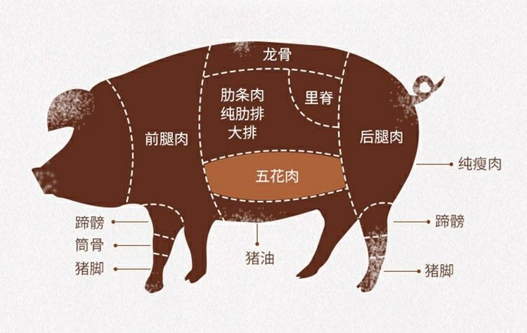 沂蒙山农家散养土猪肉后腿肉前腿肉五花肉猪排骨 三斤装五花肉