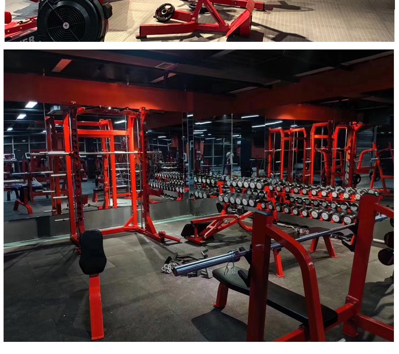 悍马健身器材商用全套大型史密斯机力量器械健身器材健身房分动式推胸