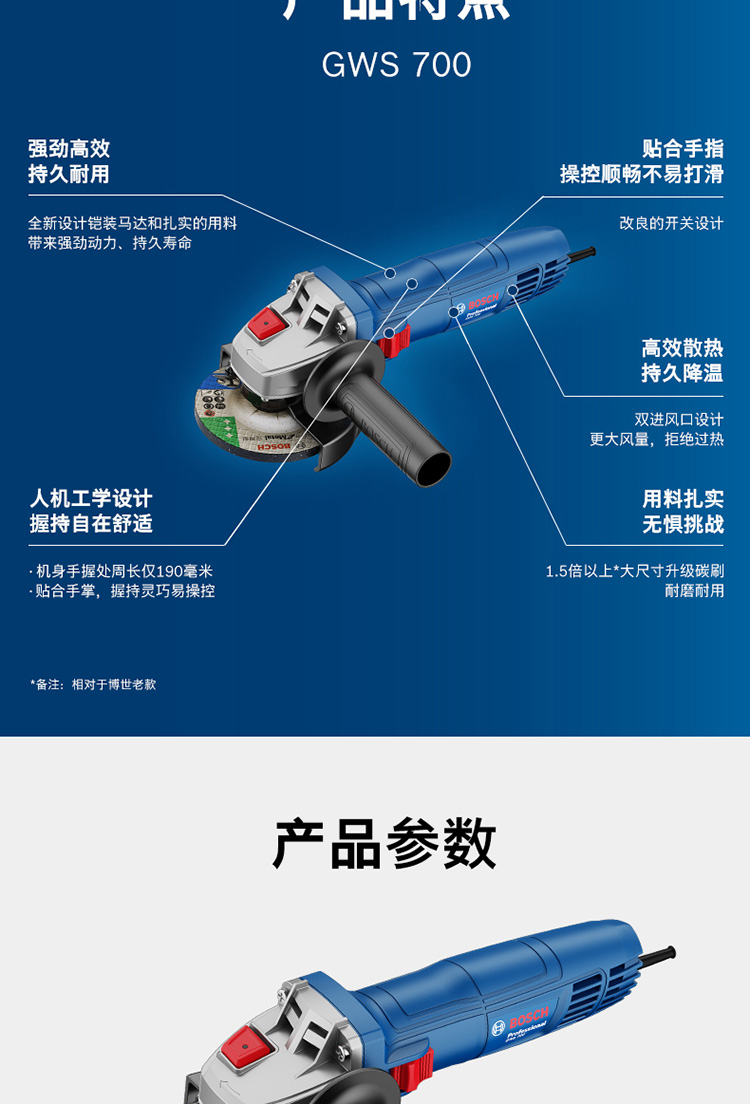 【店长推荐】博世角磨机/670家用多功能切割抛光打磨手持磨光机博士