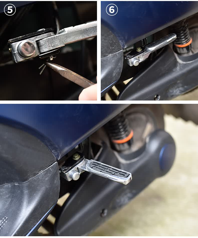 雅迪电动车踏脚板 电动车脚踏脚蹬 爱玛脚踏蹬脚踏板台铃踩脚折叠后