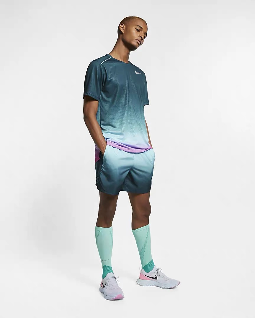 田径训练服体育生 超弹反光体育生体考训练服运动田径t恤太阳花速干