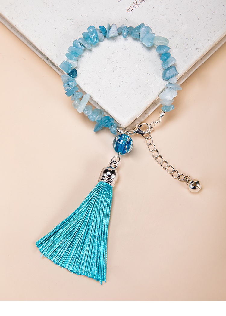 【七夕】流苏铃铛手链 古风流苏铃铛手链仙清新百搭水晶手镯女古装手